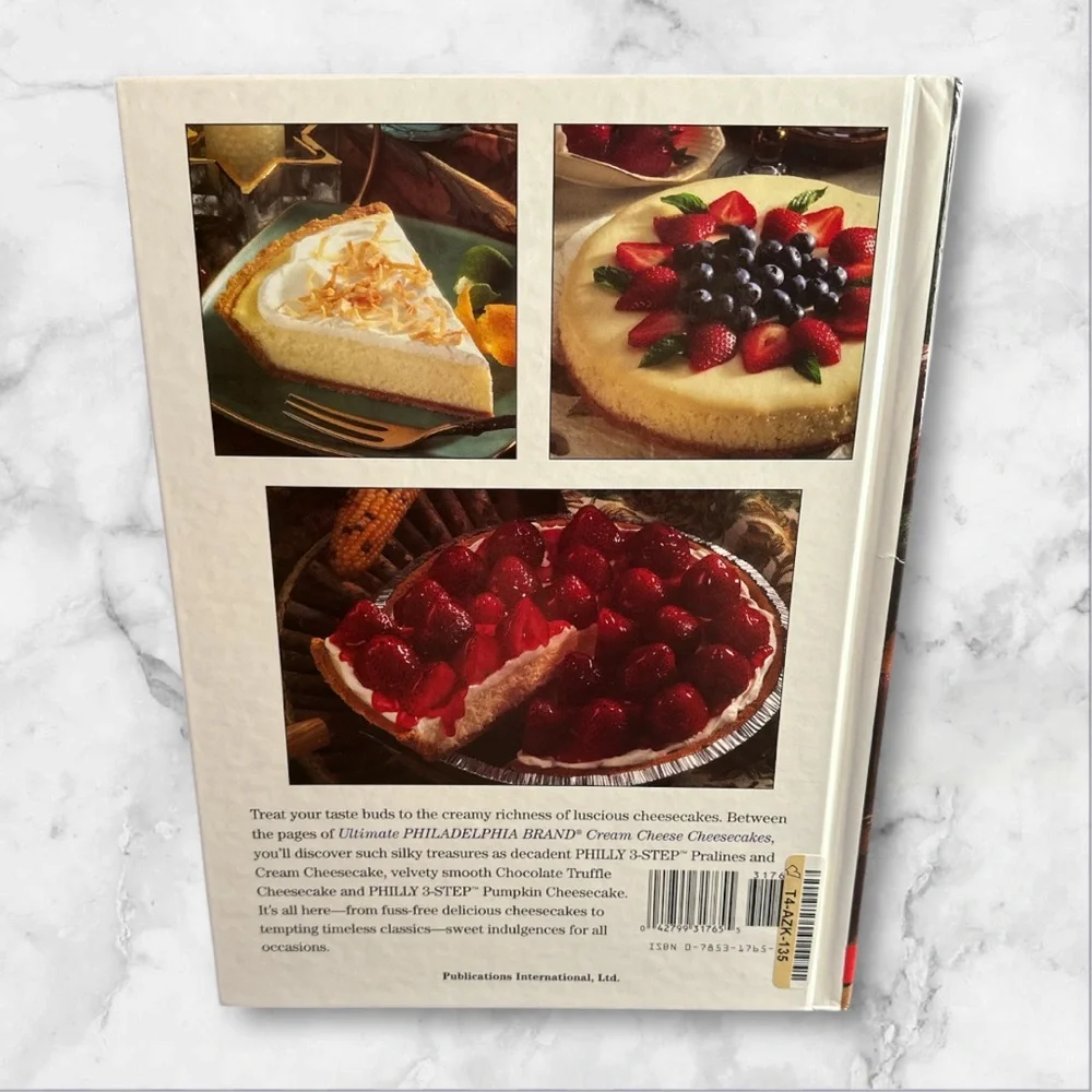 Ultimate Kraft Philadelphia cream cheese cheesecake recipes hardcover cookbook
